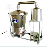 生料液态酿酒机双层锅电加热蒸酒设备