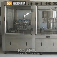 新研发洗瓶灌装两联机操作说明   青州通达制造