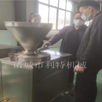 火腿肠灌肠机 灌肠机图片 连续灌制灌肠设备效率高