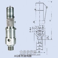 AQ空压机安全阀,DN20-25外螺纹安全阀