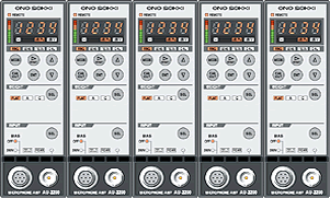 イラスト（AU-2200ユニットの５台連結）