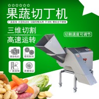 大型果蔬切丁机TJ-1500D/蔬菜切丁切虾仁菠萝设备 九盈