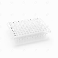 0.1ml96孔PCR板 无裙边 白色黑字 pcr板 反应板
