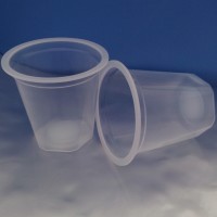 厂家直销一次性透明六角杯/塑料果酱杯
