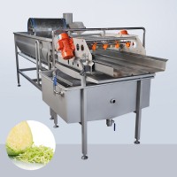 大型洗菜机 自动出料蔬菜清洗机 涡流洗菜机厂家 九盈机械
